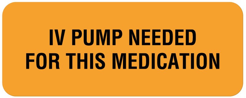 Medical Labels - I.V. Communication Labels, 2-1/4" x 7/8"