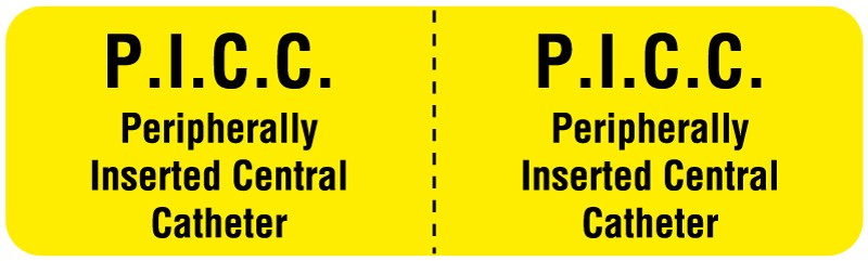 Medical Labels - I.V. Line Identification Label, 3" x 7/8"