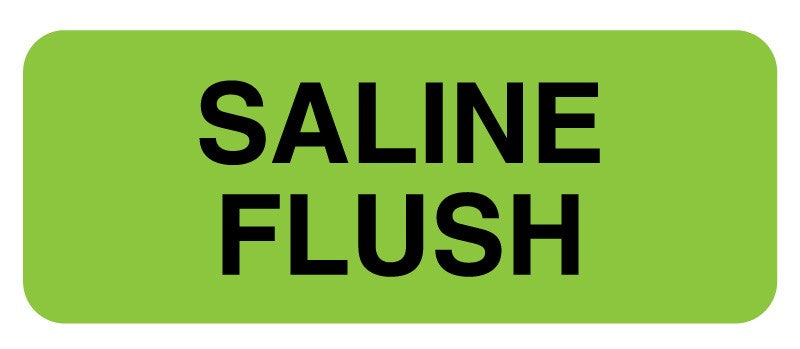Medical Labels - Heparin/Saline Lock Labels, 2-1/4" x 7/8"