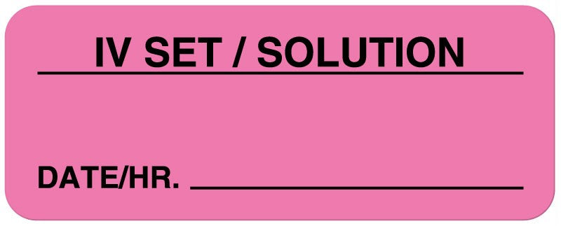 Medical Labels - I.V. Tubing Change Label, 2-1/4" x 7/8"