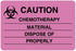 Medical Labels - Chemotherapy Agent Label, 3" x 2"