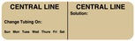 Medical Labels - CENTRAL LINE 3 X 7/8