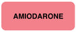 Medical Labels - Medication ID Label, AMIODARONE 2 1/4" x 7/8