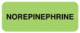 Medical Labels - Medication ID Label, NORepinephrine 2 1/4" x 7/8