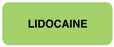 Medical Labels - Medication ID Label, LIDOCAINE 2-1/4" X 7/8"