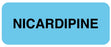 Medical Labels - Medication ID Label, NICARdIPINE 2-1/4" X 7/8"