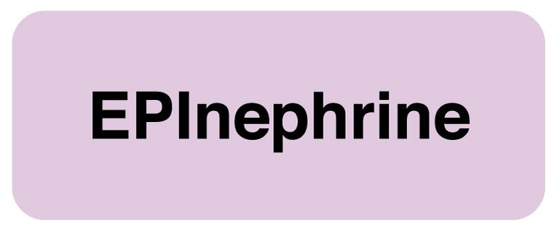 Medical Labels - Medication ID Label, EPInephrine 2-1/4" X 7/8"