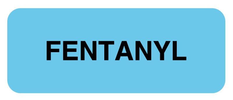 Medical Labels - Medication ID Label, FENTANYL 2-1/4" X 7/8"