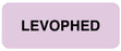 Medical Labels - Medication ID Label, LEVOPHED 2-1/4" X 7/8"