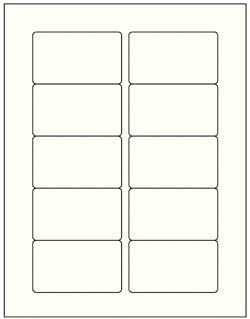 Medical Labels - Permanent VHS Face Inkjet Label, 8-1/2" x 11"