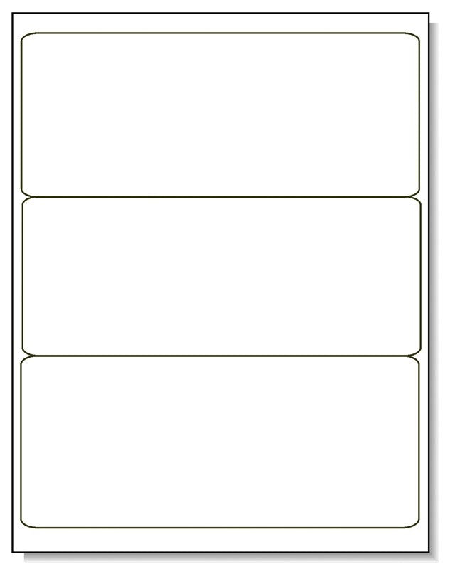Medical Labels - Laser Printer Label, 8" x 3"