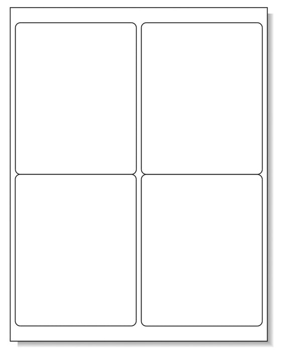 Medical Labels - Laser Printer Label, 4" x 5"