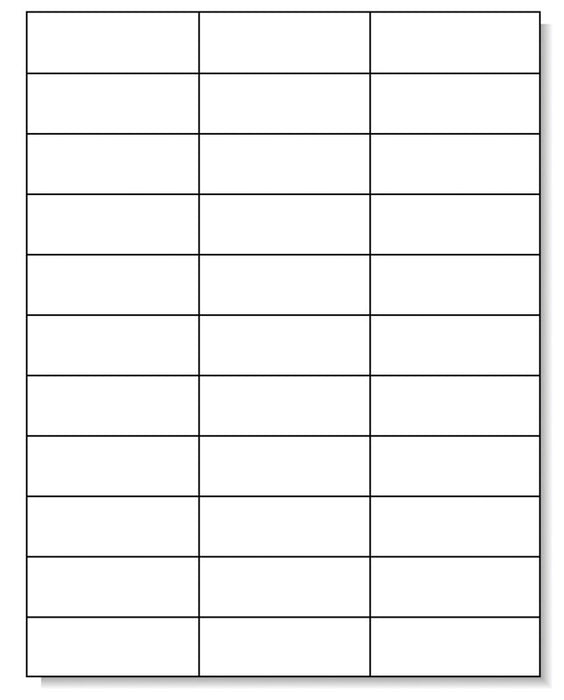 Medical Labels - High Speed Laser Printer Label, 2-5/6" x 1"