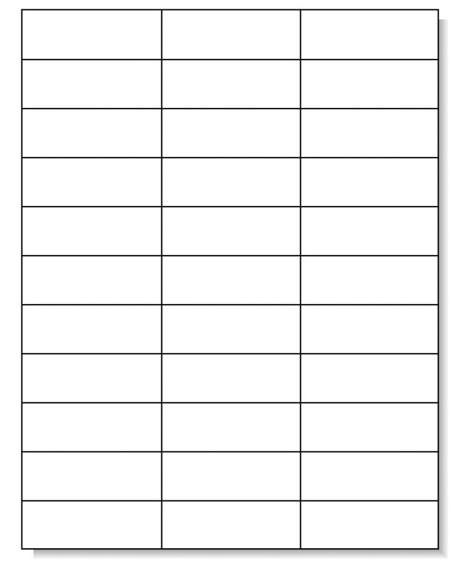 Medical Labels - High Speed Laser Printer Label, 2-5/6" x 1"