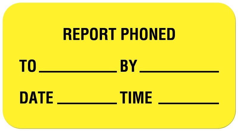 Medical Labels - Lab Report Label, 1-5/8" x 7/8"