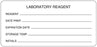 Medical Labels - Laboratory Reagent Label, 4" x 1-7/8"