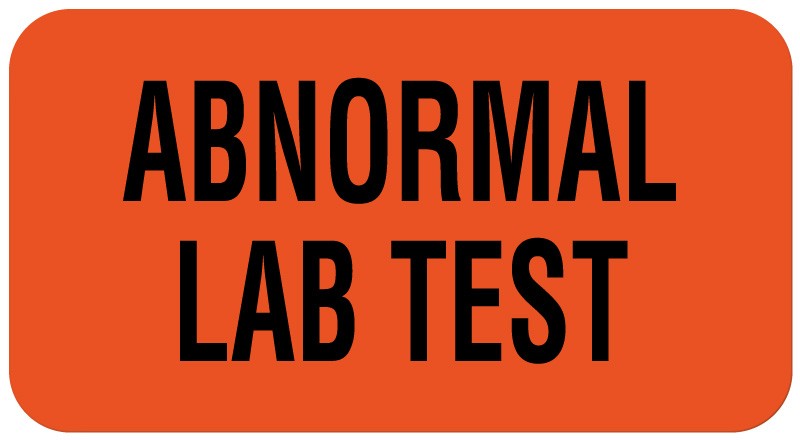 Medical Labels - Lab Test Label, 1-5/8" x 7/8"