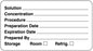 Medical Labels - Laboratory Reagent Label, 3" x 1-5/8"