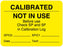 Medical Labels - Calibration Label, 2-3/8" x 1-3/4"