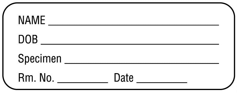 Medical Labels - Pathology Labels, 2" x 3/4"