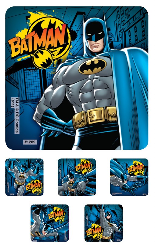 Medical Labels - BATMAN, Kids' Sticker, 2-1/2" x 2-1/2"