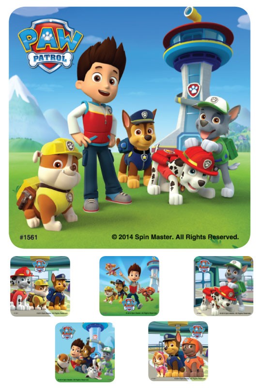 Medical Labels - PAW PATROL, Kids' Sticker, 2-1/2" x 2-1/2"