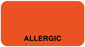 Medical Labels - Allergy Alert Label, 1-5/8" x 7/8"