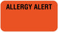 Medical Labels - Allergy Alert Label, 1-5/8" x 7/8"