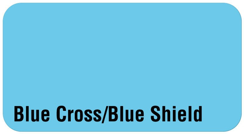 Medical Labels - Blue Cross Insurance Label, 1-5/8" x 7/8"