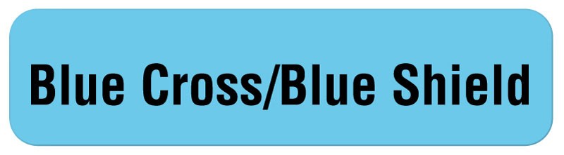Medical Labels - Blue Cross Insurance Label, 1-1/4" x 5/16"