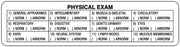 Medical Labels - Physical Exam Label, 4" x 1"