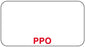 Medical Labels - PPO Insurance Label, 1-5/8" x 7/8"
