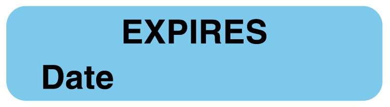 Medical Labels - Expiration Label, 1-1/4" x 5/16"