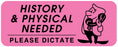 Medical Labels - Doctor Reminder Labels, 2-1/4" x 7/8"