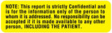 Medical Labels - Disclosure Label, 3" x 7/8"