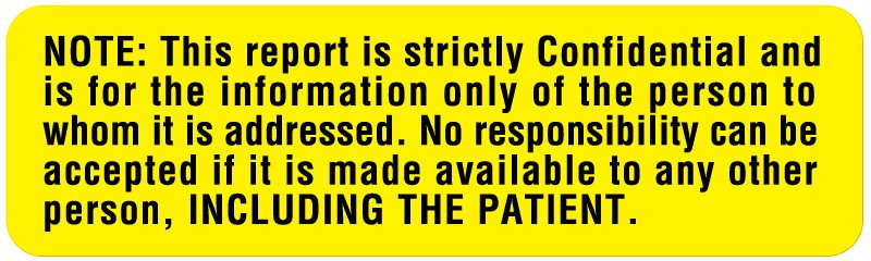 Medical Labels - Disclosure Label, 3" x 7/8"