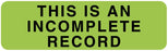 Medical Labels - Department Aid Labels, 3" x 7/8"