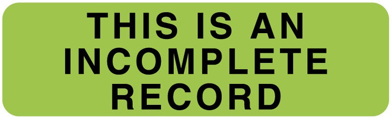 Medical Labels - Department Aid Labels, 3" x 7/8"