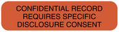 Medical Labels - Disclosure Label, 2" x 1/2"