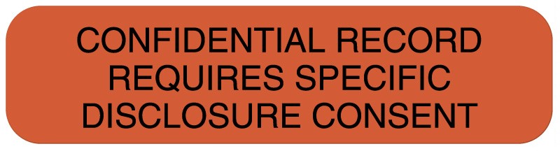 Medical Labels - Disclosure Label, 2" x 1/2"