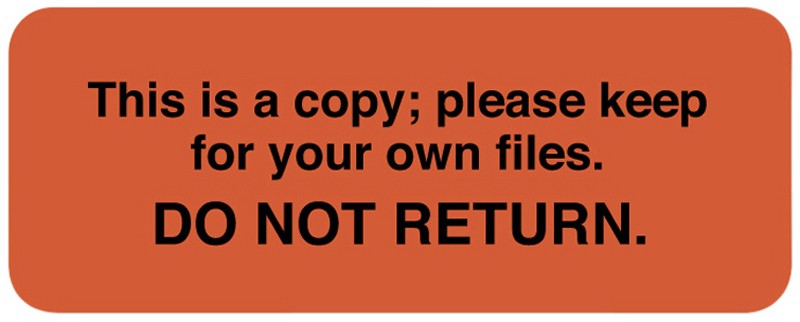 Medical Labels - Doctor Reminder Labels, 2-1/4" x 7/8"