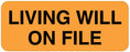 Medical Labels - Advanced Directives Label, 2-1/4" x 7/8"
