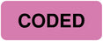Medical Labels - Coding Label, 2-1/4" x 7/8"