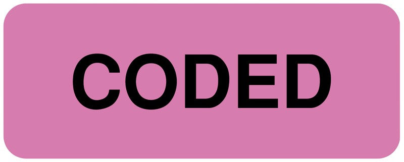 Medical Labels - Coding Label, 2-1/4" x 7/8"