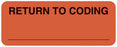 Medical Labels - Coding Label, 2-1/4" x 7/8"