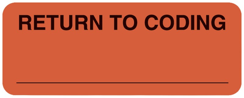 Medical Labels - Coding Label, 2-1/4" x 7/8"