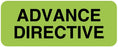 Medical Labels - Advance Directive Label, 2-1/4" x 7/8"
