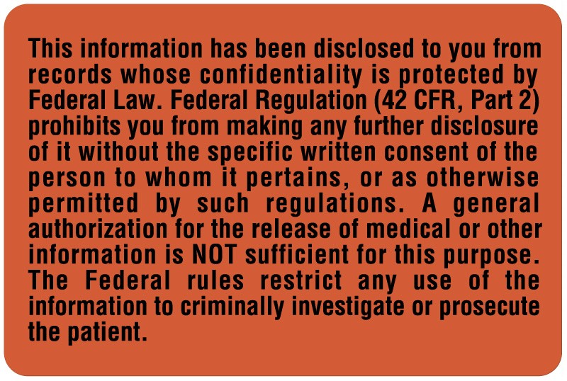 Medical Labels - Disclosure Label, 3" x 1-1/8"