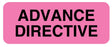 Medical Labels - Advance Directive Label, 2-1/4" x 7/8"