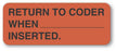 Medical Labels - Coding Label, 2-1/4" x 7/8"